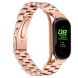 Ремінець Deexe Stainless Style для Xiaomi Mi Band 7 - Rose Gold (298706RG). Фото 1 з 6
