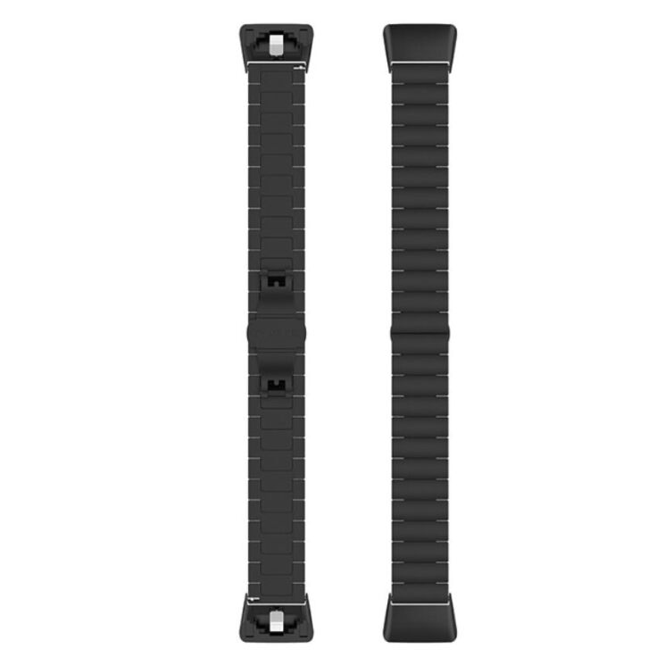Ремешок Deexe Steel Strap для Huawei Band 6 / Honor Band 6 - Black: фото 4 из 10
