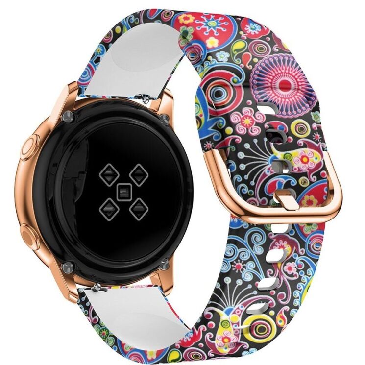 Ремешок Deexe Style Strap для часов с шириной крепления 20мм - Colorful Jellyfish: фото 3 из 7