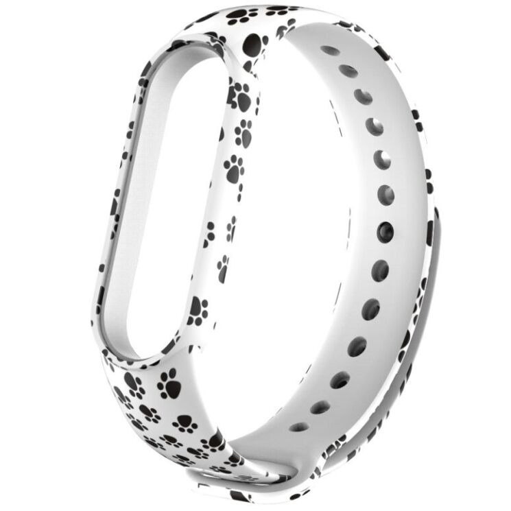 Ремешок Deexe Style Strap для Xiaomi Mi Band 5 / Mi Band 6 - Dog's Paw: фото 4 из 5