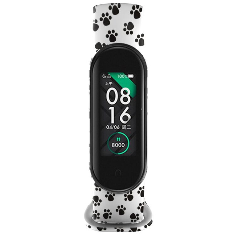 Ремешок Deexe Style Strap для Xiaomi Mi Band 5 / Mi Band 6 - Dog's Paw: фото 2 из 5