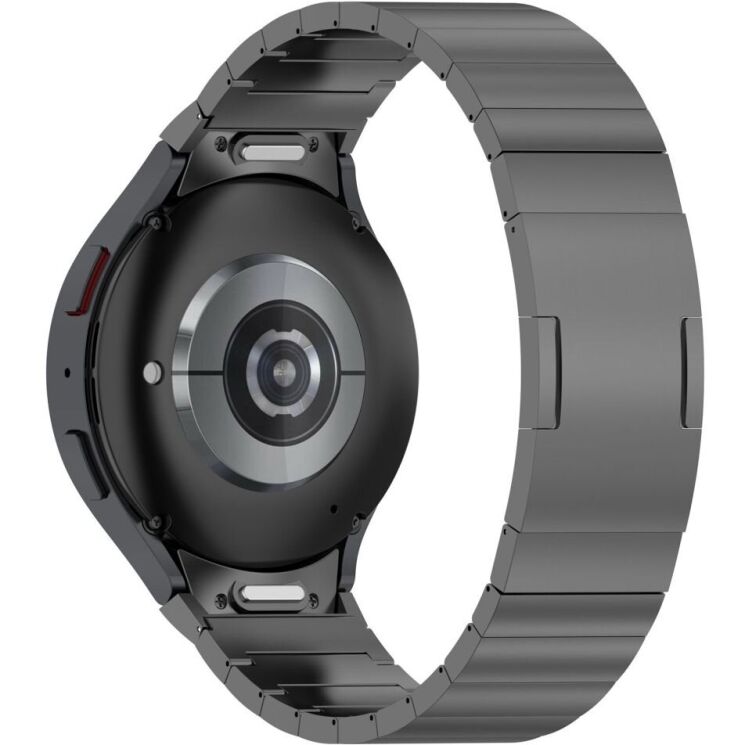 Ремешок Deexe Titanium Steel для Samsung Galaxy Watch 4 / 4 Classic / 5 / 5 Pro / 6 / 6 Classic / 7 / FE - Grey: фото 1 из 5