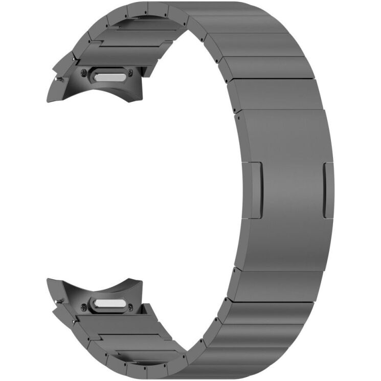 Ремешок Deexe Titanium Steel для Samsung Galaxy Watch 4 / 4 Classic / 5 / 5 Pro / 6 / 6 Classic / 7 / FE - Grey: фото 3 из 5