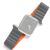 Ремінець DUX DUCIS Leather Chain для Apple Watch 42 (Series 10) / 41 / 40 / SE 40 / 38 - Grey / Orange: фото 1 з 14