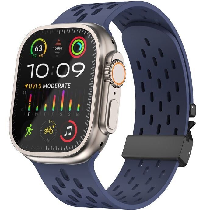 Ремешок KALEBOL Astra Strap для Apple Watch 46 / 45 / 44 / SE 44 / 42 (Series 1-3) / Ultra / Ultra 2 - Midnight Blue: фото 3 из 9