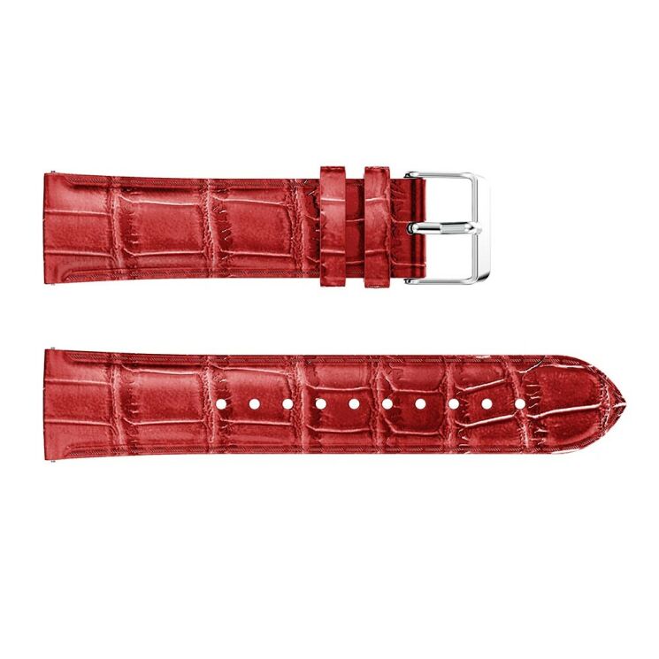 Ремінець UniCase Crocodile Texture для Samsung Galaxy Watch 42mm - Red: фото 2 з 5