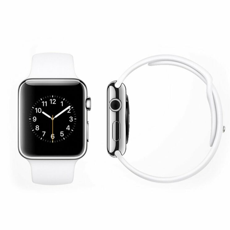 Ремешок UniCase Original Style для Apple Watch 42 (Series 10) / 41 / 40 / SE 40 / 38 - White: фото 4 из 10