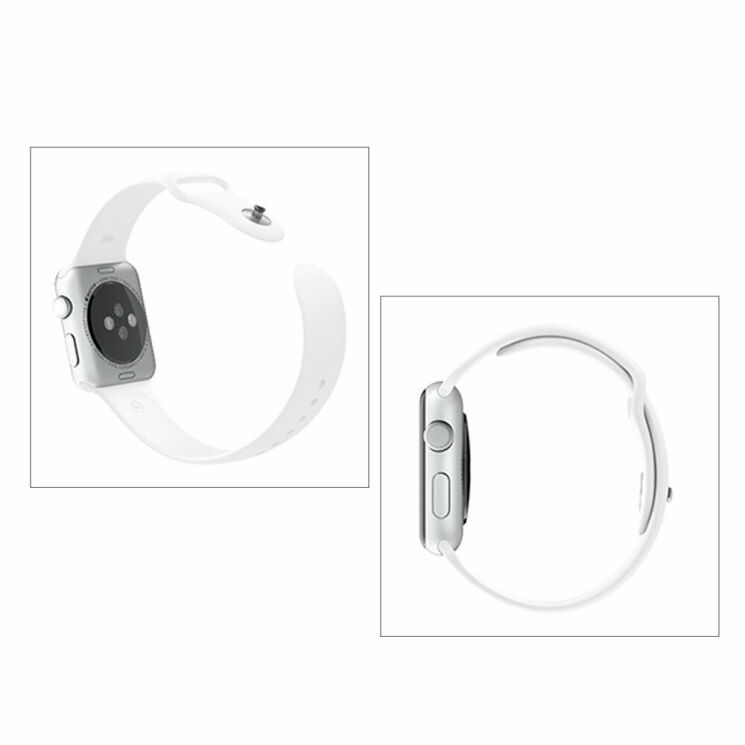 Ремешок UniCase Original Style для Apple Watch 42 (Series 10) / 41 / 40 / SE 40 / 38 - White: фото 8 из 10
