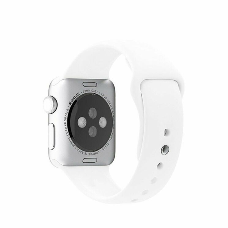 Ремешок UniCase Original Style для Apple Watch 42 (Series 10) / 41 / 40 / SE 40 / 38 - White: фото 5 из 10