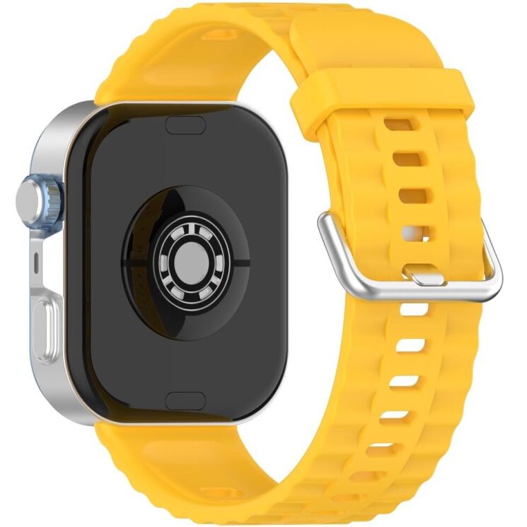 Ремешок UniCase Silicone Strap для Huawei Watch Fit 3 / Fit 4 / Fit 4 Pro - Yellow: фото 1 из 7