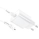 Сетевое зарядное устройство Hoco N22 Jetta PD25W + кабель Type-C to Lightning - White (960167W). Фото 6 из 9