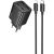 Сетевое зарядное устройство Hoco N56 30W 2C+2U + кабель Type-C to Lightning - Black: фото 1 из 7