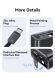 Сетевое зарядное устройство USAMS US-CC299 GaN 65W (USB + Type-C) + кабель Type-C - White (960223W). Фото 14 из 17