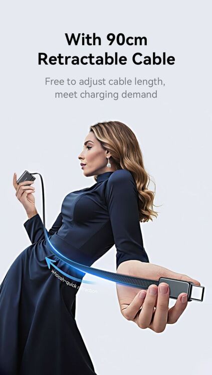 Сетевое зарядное устройство USAMS US-CC299 GaN 65W (USB + Type-C) + кабель Type-C - White: фото 5 из 17