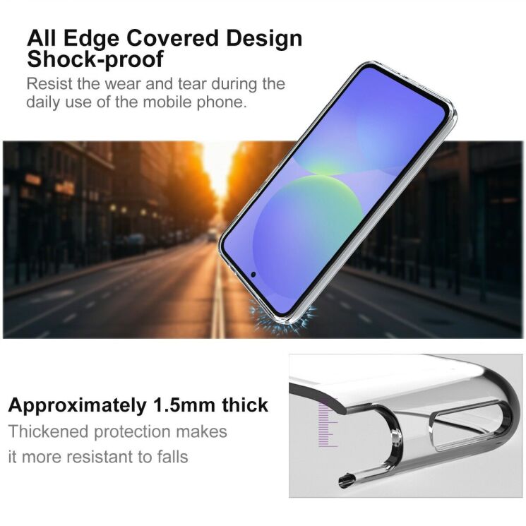 Силіконовий чохол IMAK UX-10 Series для Samsung Galaxy A57 (A576) - Transparent: фото 4 з 7