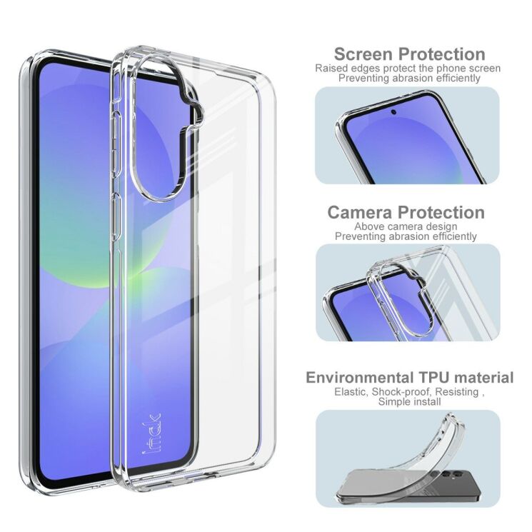 Силіконовий чохол IMAK UX-10 Series для Samsung Galaxy A57 (A576) - Transparent: фото 5 з 7