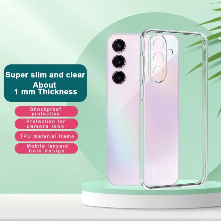 Силиконовый чехол IMAK UX-5 Series для Samsung Galaxy A36 (A366) - Transparent: фото 3 из 10
