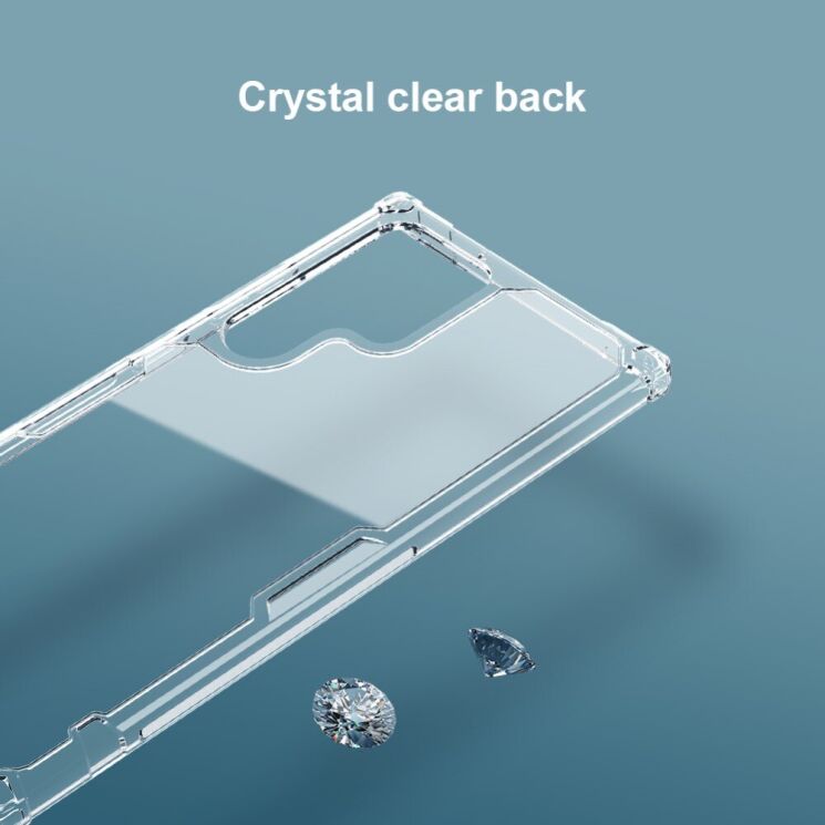 Силиконовый чехол NILLKIN Nature TPU Pro для Samsung Galaxy S23 Ultra - Transparent: фото 10 из 20