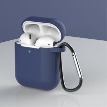Силиконовый чехол UniCase Protective Case для Apple AirPods 1 / 2 - Dark Blue: фото 1 из 9