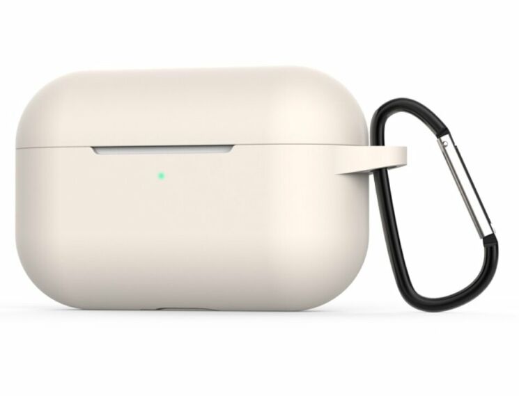Силиконовый чехол UniCover Protective Cover для Apple AirPods Pro - Beige: фото 1 из 2