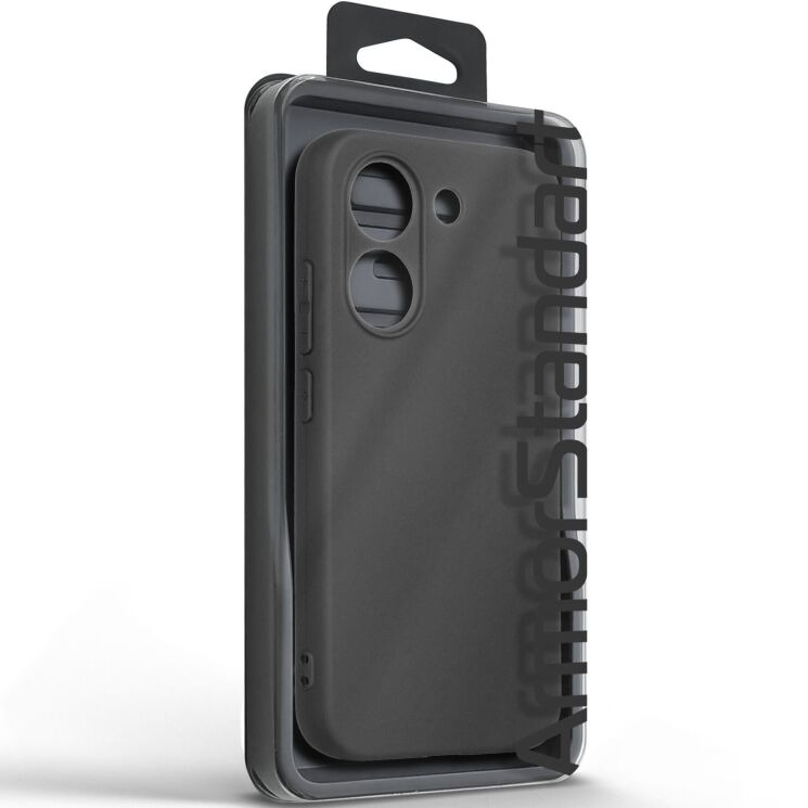 Силиконовый (TPU) чехол ArmorStandart Matte Slim Fit для Xiaomi Poco X8 Pro - Black: фото 3 из 5