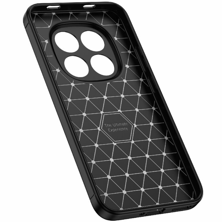 Силіконовий (TPU) чохол Deexe Leather Cover для Xiaomi Redmi Note 15 Pro 5G - Black: фото 3 з 9