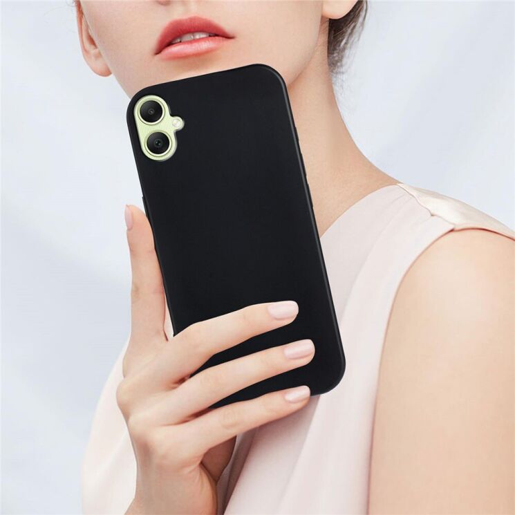 Силіконовий (TPU) чохол Deexe Matte Case для Samsung Galaxy A07 (A075) - Black: фото 6 з 7