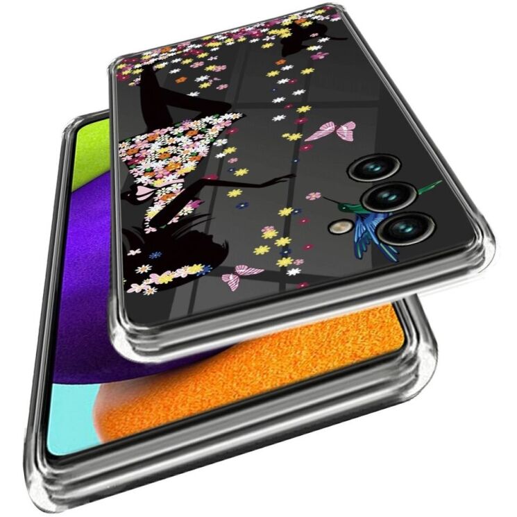 Силиконовый (TPU) чехол Deexe Pretty Glossy для Samsung Galaxy M14 (M146) - Flower Fairy: фото 2 из 3