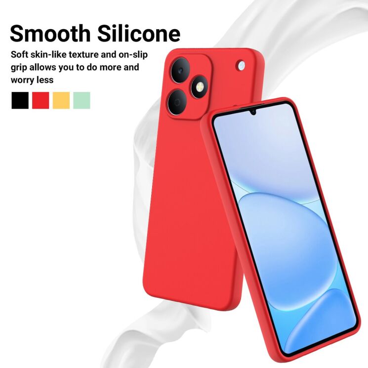 Силіконовий (TPU) чохол Deexe Silicone Case для Realme Note 80 - Black: фото 4 з 9