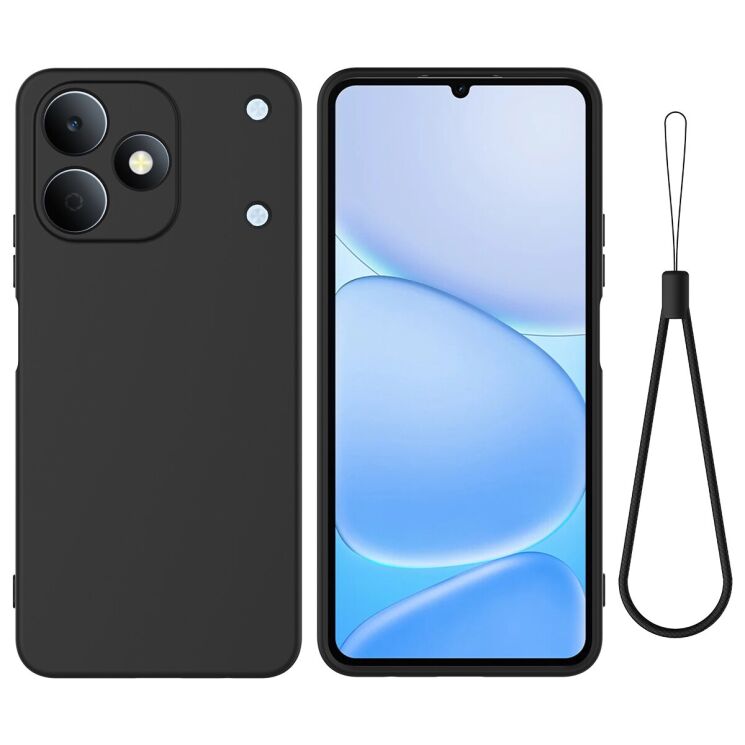 Силіконовий (TPU) чохол Deexe Silicone Case для Realme Note 80 - Black: фото 1 з 9
