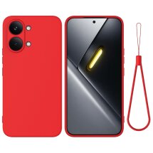 Силиконовый (TPU) чехол Deexe Silicone Case для Xiaomi Poco X8 Pro - Red: фото 1 из 9