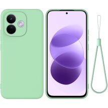 Силиконовый (TPU) чехол Deexe Silicone Case для Xiaomi Redmi Note 17 Pro - Green: фото 1 из 9