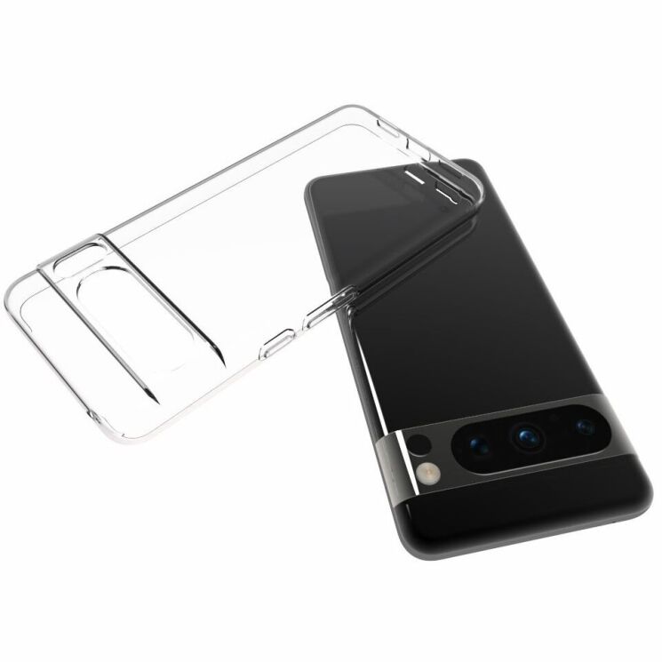 Силиконовый (TPU) чехол Deexe UltraThin для Google Pixel 8 Pro - Transparent: фото 7 из 7