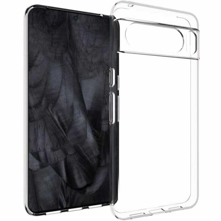 Силиконовый (TPU) чехол Deexe UltraThin для Google Pixel 8 Pro - Transparent: фото 1 из 7