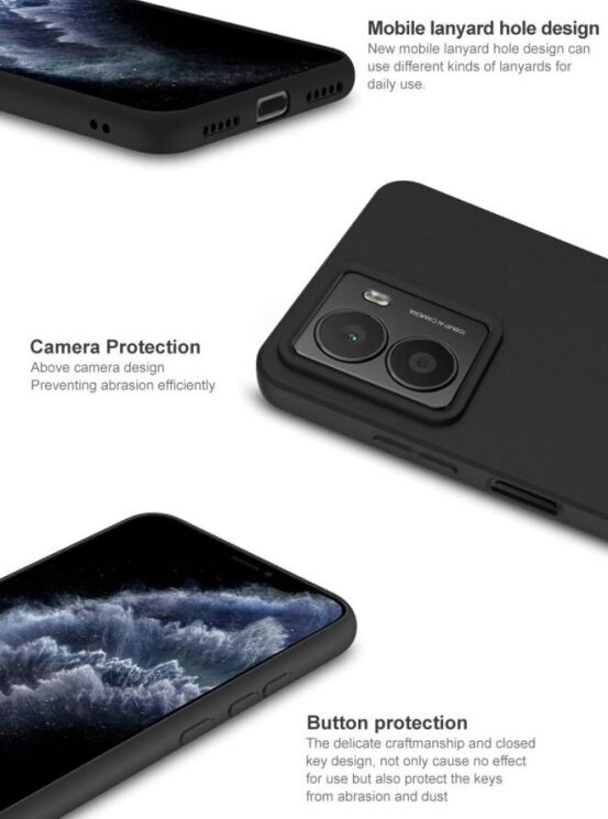 Силиконовый (TPU) чехол IMAK UC-3 Series для HMD Fusion - Black: фото 7 из 9