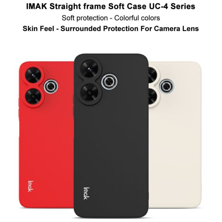 Силиконовый (TPU) чехол IMAK UC-4 Series для Xiaomi Redmi 13 - White: фото 6 из 10