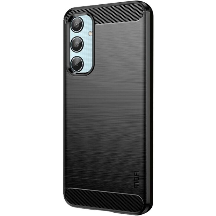 Силиконовый (TPU) чехол MOFI Carbon Fiber для Samsung Galaxy M35 (M356) - Black: фото 2 из 10