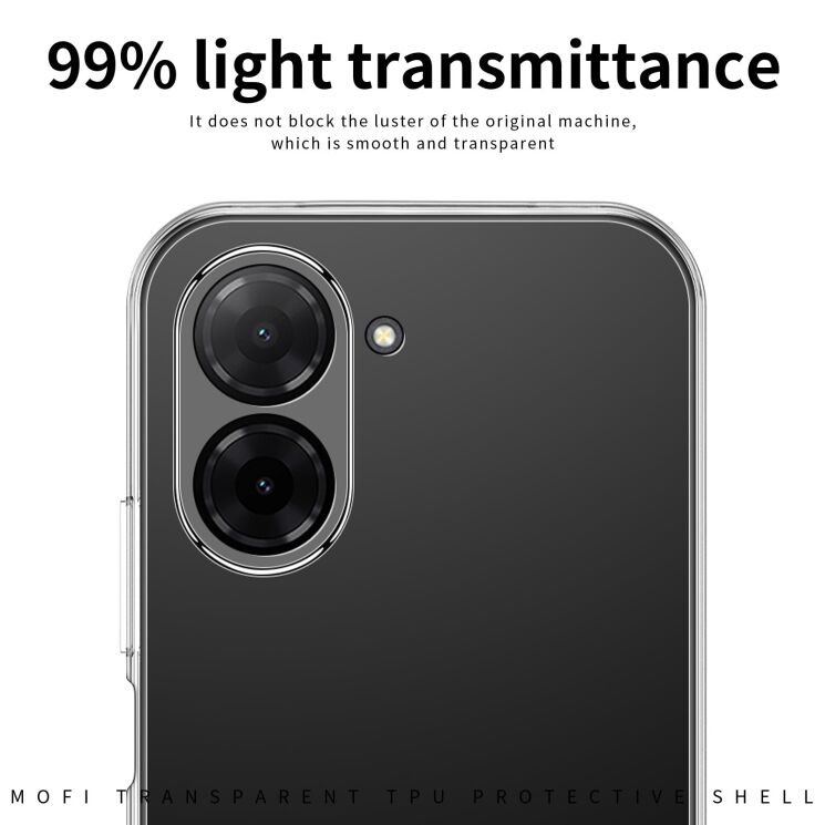 Силіконовий (TPU) чохол MOFI Thin Guard для Xiaomi Redmi A5 (European Version) - Transparent: фото 6 з 10