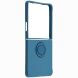 Силиконовый (TPU) чехол с кольцом Deexe Color Shell (FF) для Samsung Galaxy Flip 8 - Midnight Blue (423529L). Фото 2 из 5