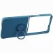 Силиконовый (TPU) чехол с кольцом Deexe Color Shell (FF) для Samsung Galaxy Flip 8 - Midnight Blue (423529L). Фото 3 из 5