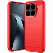 Силиконовый (TPU) чехол UniCase Carbon для Xiaomi 17T - Red (408824R)