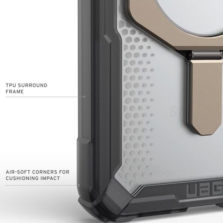 Ударопрочный чехол URBAN ARMOR GEAR Plasma XTE MagSafe для Samsung Galaxy S26 Plus (S947) 214523113136 - Ash / Titanium: фото 8 из 12