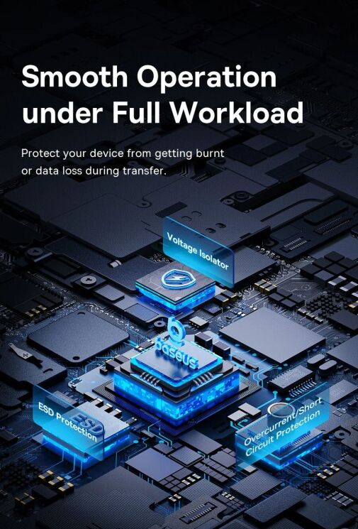 USB HUB Baseus UltraJoy Series 7 in 1 (B00052803811-02) - Metal Gray: фото 20 из 29