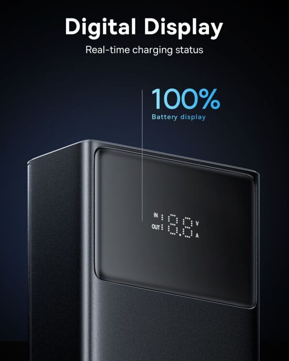 Зовнішній акумулятор Baseus Star-Lord Digital Display 65W (30000mAh) P10022908113-00 - Black: фото 10 з 11