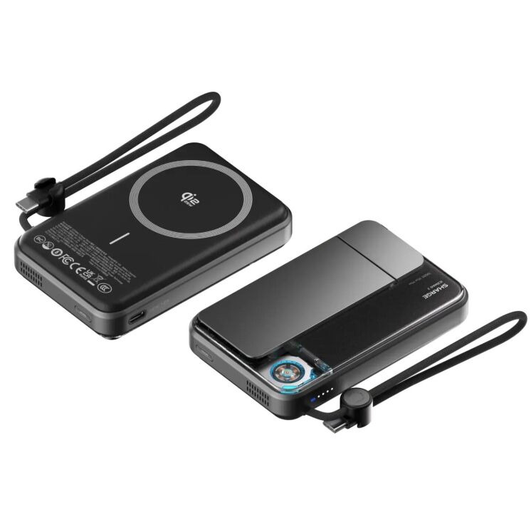 Внешний аккумулятор Sharge ICE Mag3 35W (10000mAh) + кабель Type-C - Black (995729B) Внешний аккумулятор Sharge ICE Mag3 35W (10000mAh) + кабель Type-C - Black: фото 4 из 11