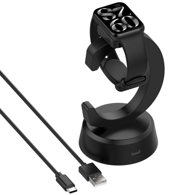 Зарядное устройство Deexe Dock Charger для Xiaomi Mi Smart Band 9 / 9 Pro / 9 Active / 8 / 8 Pro / 8 Active / Redmi Band 2 / Redmi Watch 5 / 5 Lite / 5 Active / 4 / 3 Lite / 3 Active - Black: фото 3 из 12