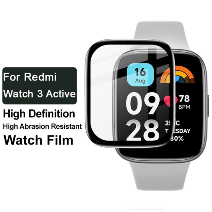 Захисна плівка IMAK Watch Film для Xiaomi Redmi Watch 3 Active - Black: фото 5 з 11