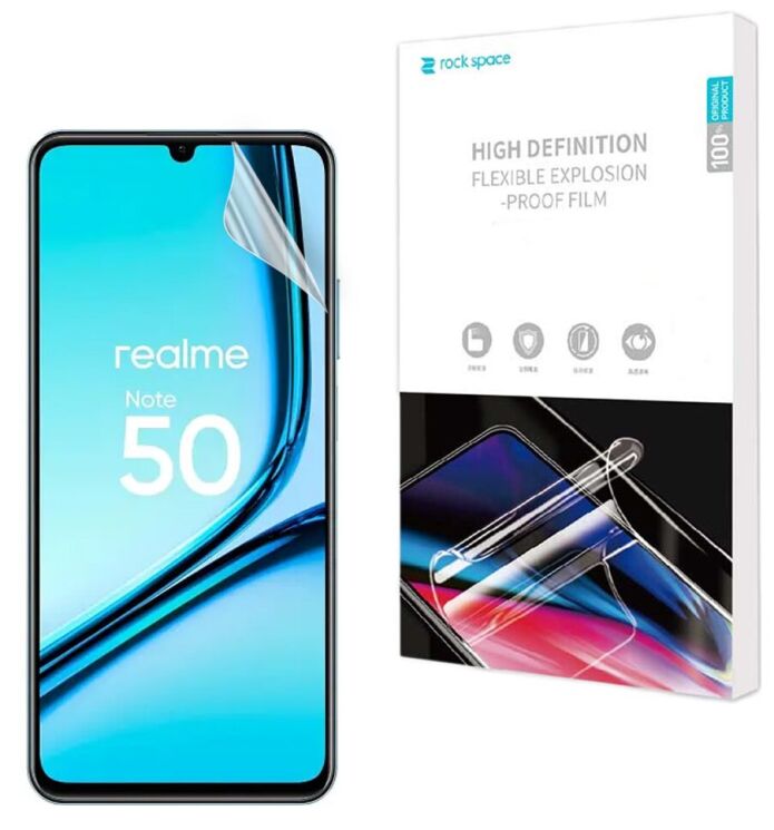 Защитная пленка на экран RockSpace Explosion-Proof SuperClear для Realme Note 50: фото 1 из 10