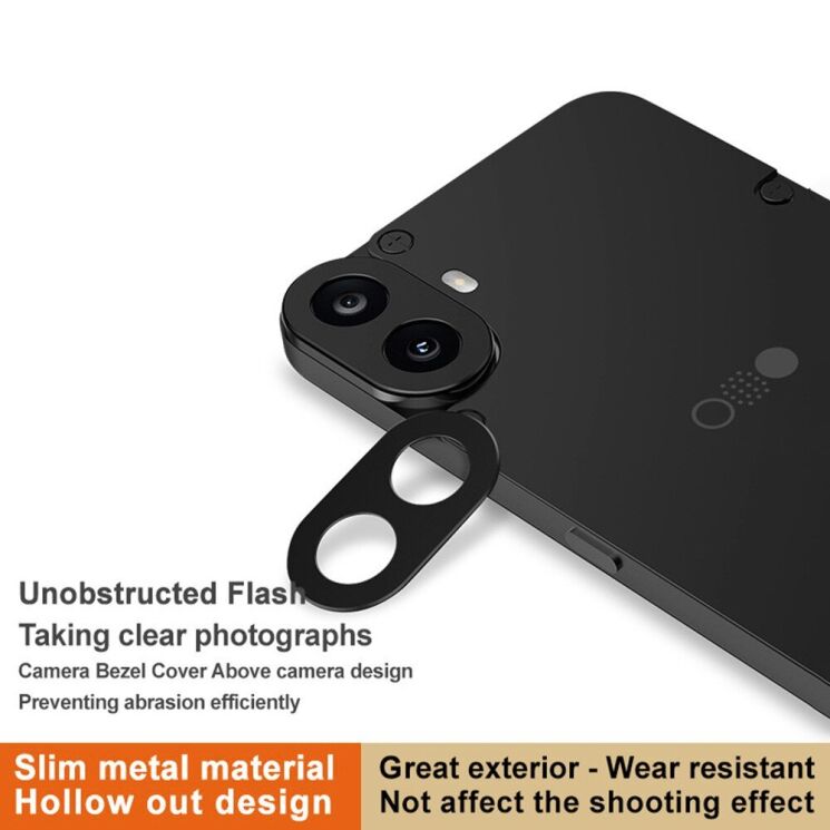 Защитная рамка IMAK Camera Styling для CMF by Nothing Phone 1 - Black: фото 5 из 11
