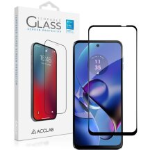 Защитное стекло ACCLAB Full Glue для Motorola Moto G54 / G54 Power - Black: фото 1 из 7